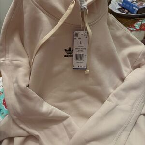 Adidas Off-White Hoodie with Logo